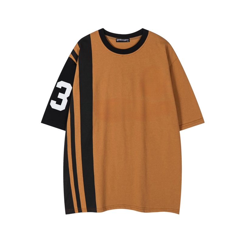 Contrast Color Loose T-Shirt