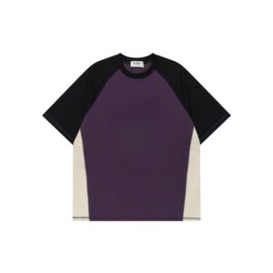 Contrast Color Simple T-Shirt