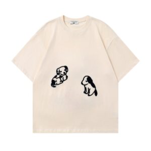 Cute Flocked Puppy T-Shirt