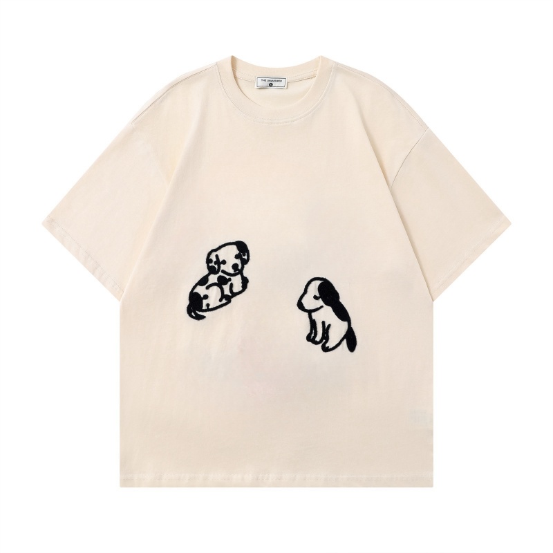 Cute Flocked Puppy T-Shirt